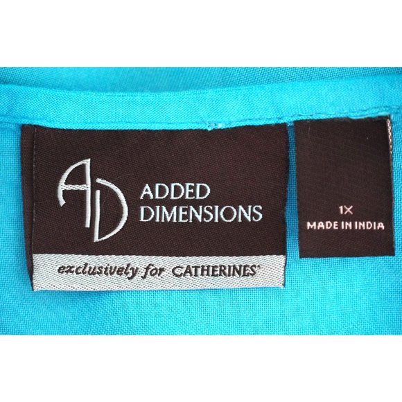 Added Dimensions Dress for Catherines Size 1X Blue Boho Hippie Midi Maxi - Picture 11 of 14